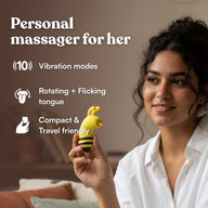 Beon soft silicone licking massager close up