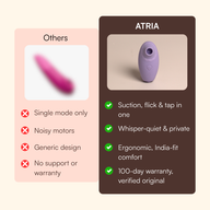 Atria whisper quiet suction massager
